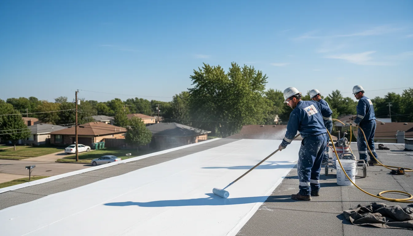 Commercial roof coating in Krum, TX near me
